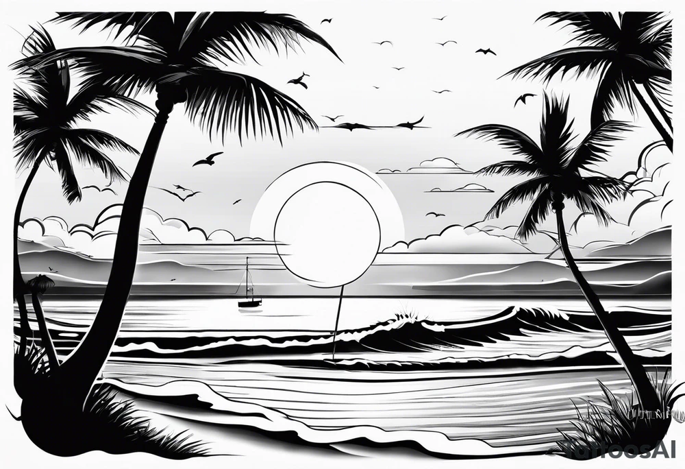 Beach Fishing
Sunset tattoo idea