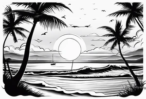 Beach Fishing
Sunset tattoo idea