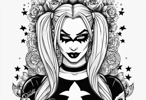 Harley quinn tattoo idea
