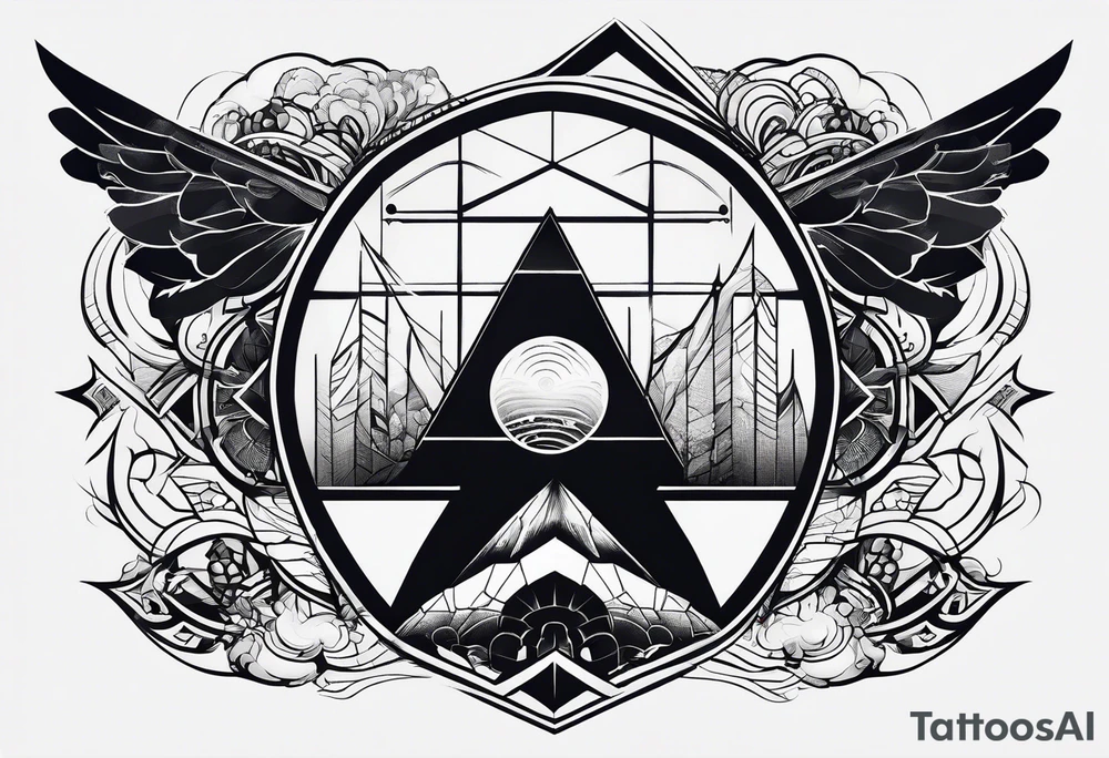 A symbol for someone who moves in stealth tattoo idea