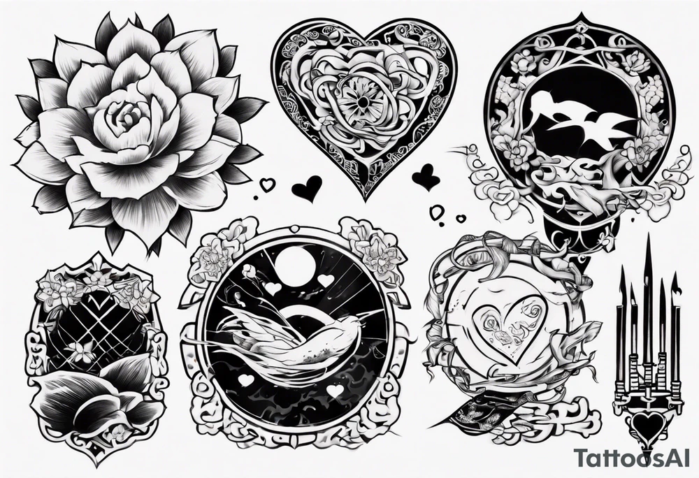 love bed tattoo idea