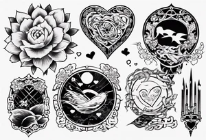 love bed tattoo idea