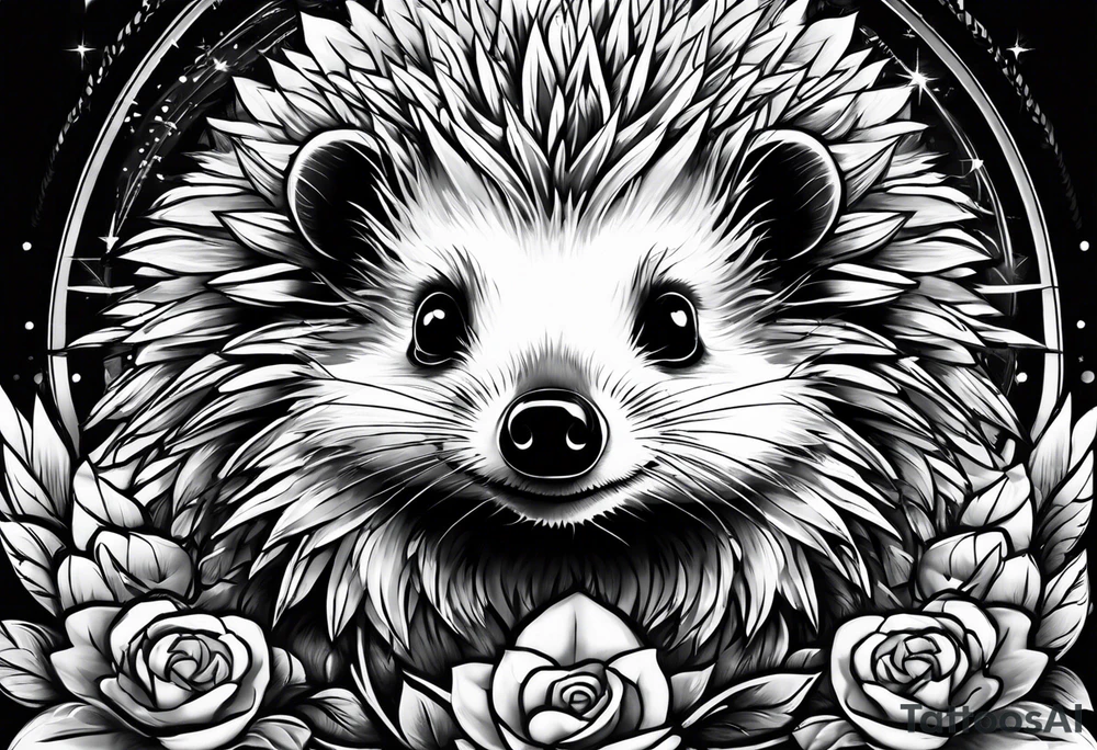 Super hero Hedgehog tattoo idea