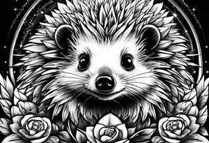 Super hero Hedgehog tattoo idea