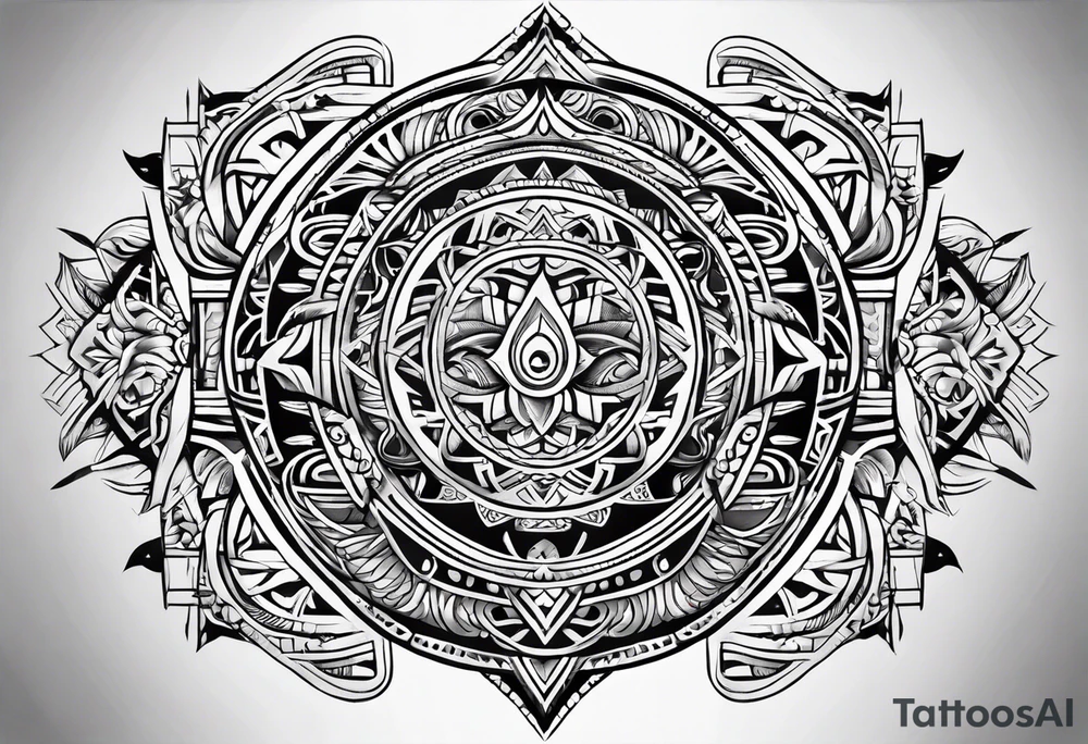 Polynesian tribal tattoo idea