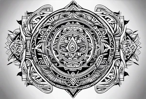 Polynesian tribal tattoo idea