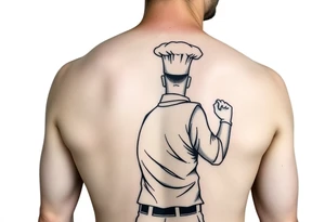 Baseball umpire wearing a chef outfit arm tattoo tattoo idea