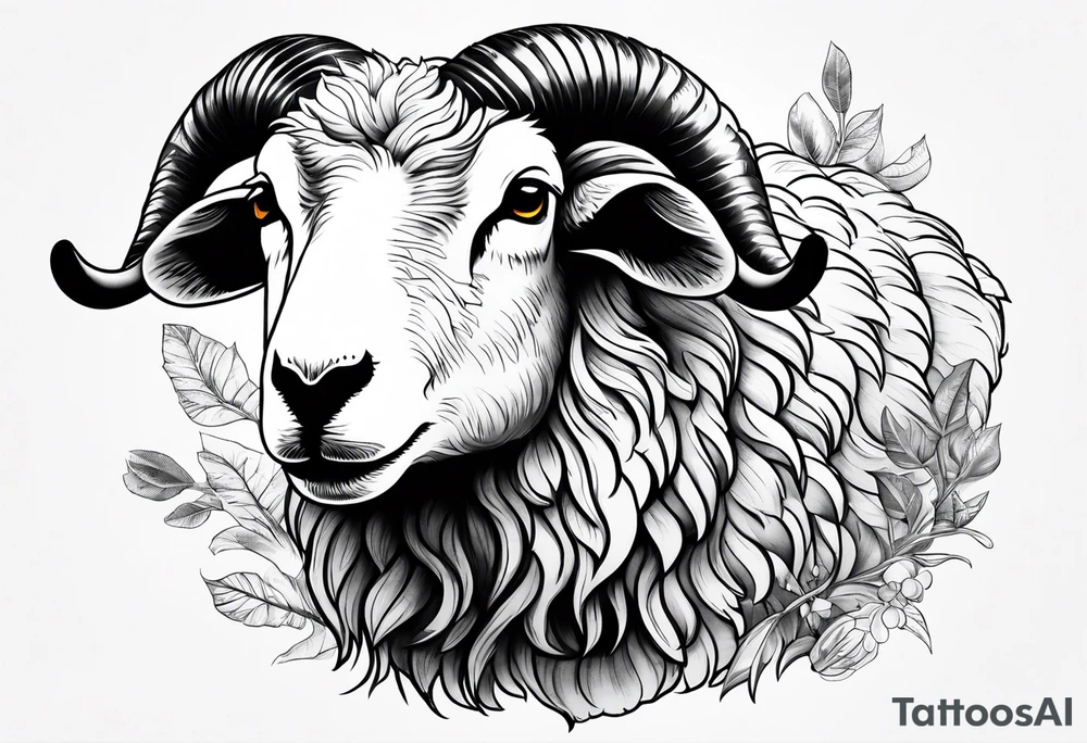 sheep hunting tattoo idea