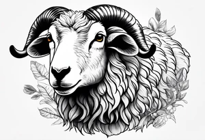 sheep hunting tattoo idea