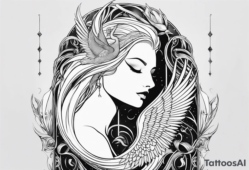 Silver Swan of Dol Amroth tattoo idea