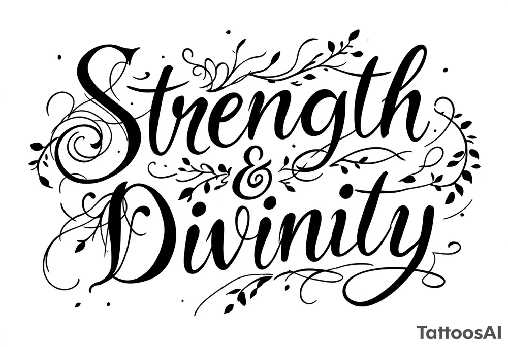 STRENGTH
DIVINITY tattoo idea