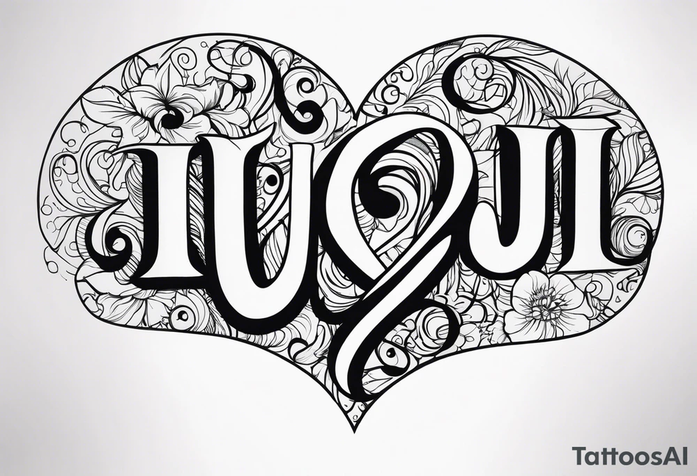 I love you tattoo idea