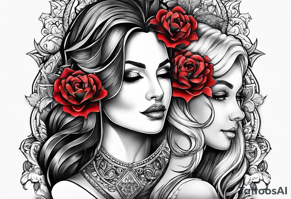 mother daughter tattoo idea