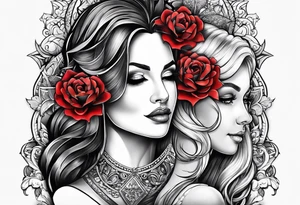 mother daughter tattoo idea