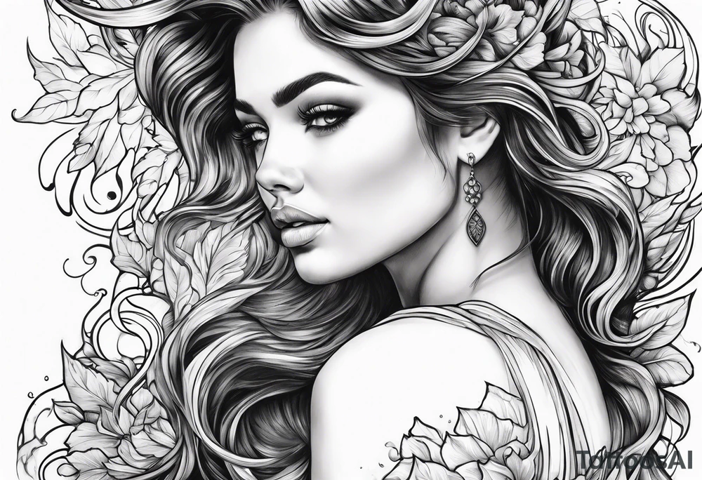 flowing 
water tattoo idea