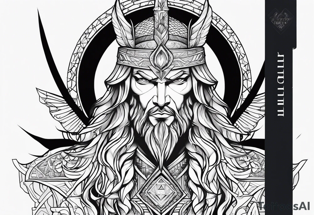 Lucifer com asas tattoo idea