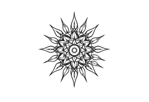 Seed of life sun tattoo idea