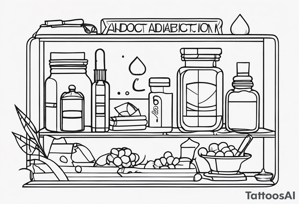 Fighting drug addiction tattoo idea