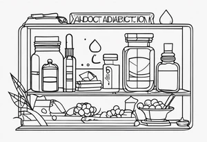 Fighting drug addiction tattoo idea