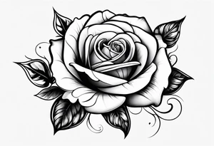 Thin long Rose elegant spine tattoo tattoo idea