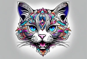 Cat big yes tattoo idea