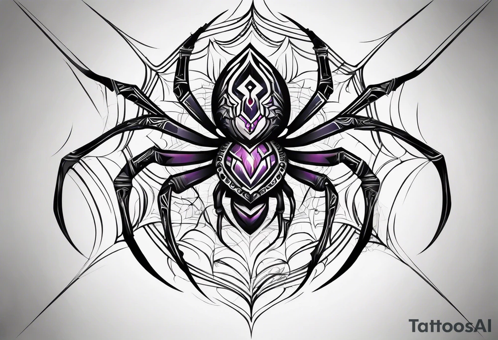 Neotribal spider tattoo idea