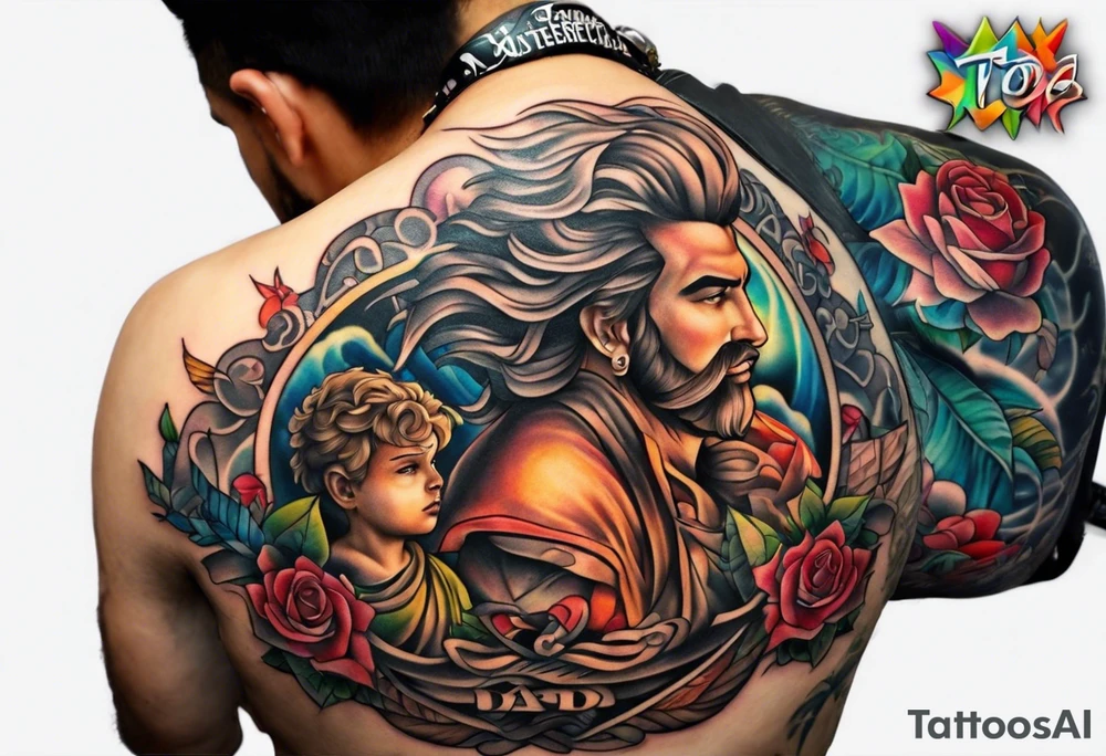 Dad, son, brother tattoo idea