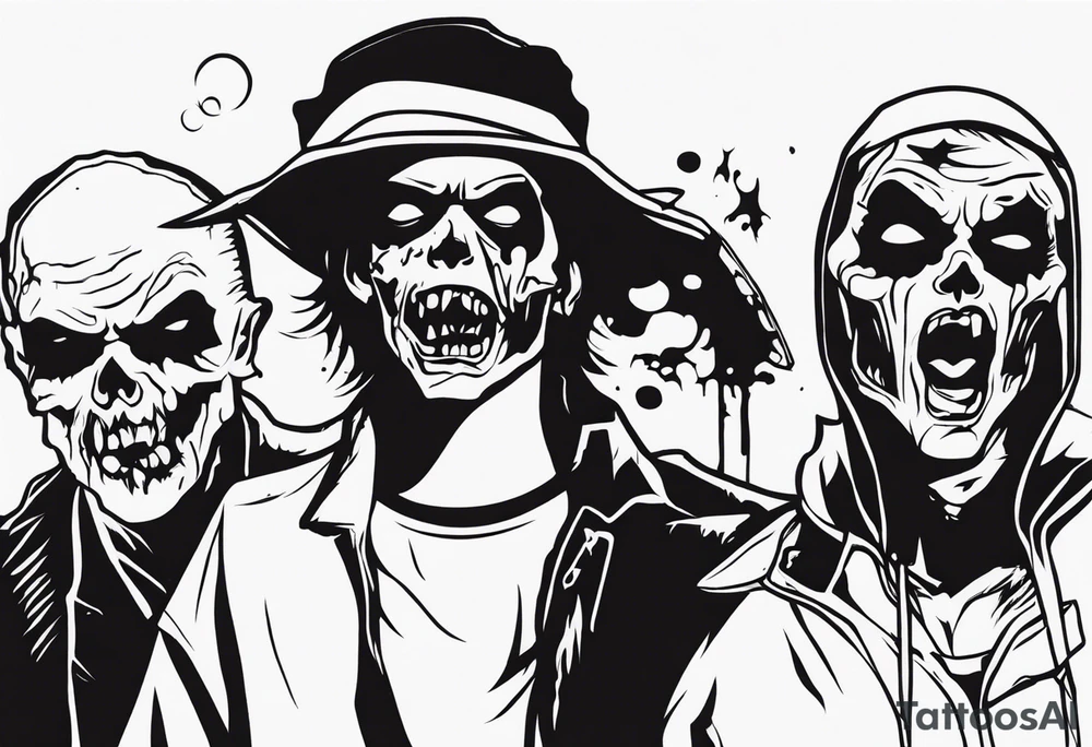 zombies tattoo idea