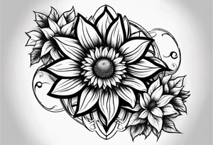 infinity symbol with Sunflower 
I tattoo idea
