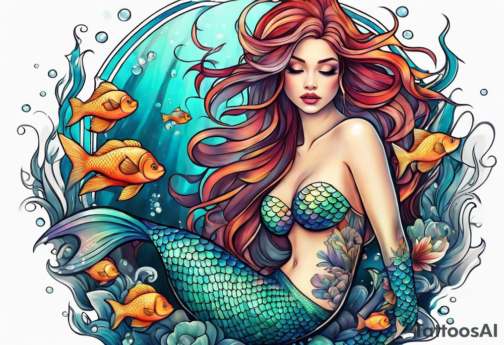 Mermaid tattoo idea