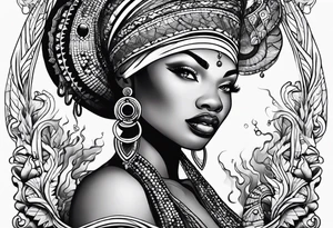 Mami wata african underwater small
Simple tattoo idea