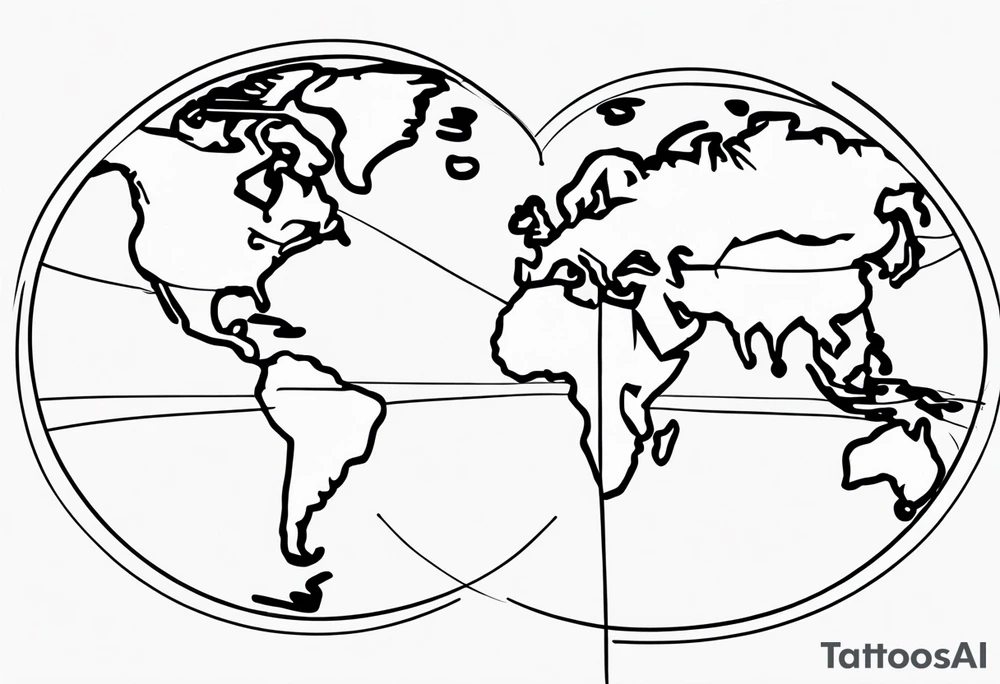 Equator coordinates tattoo idea