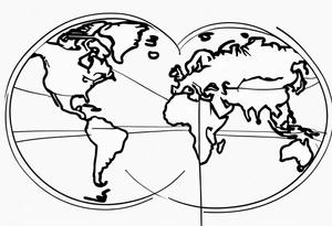 Equator coordinates tattoo idea