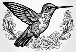 hummingbird tattoo idea