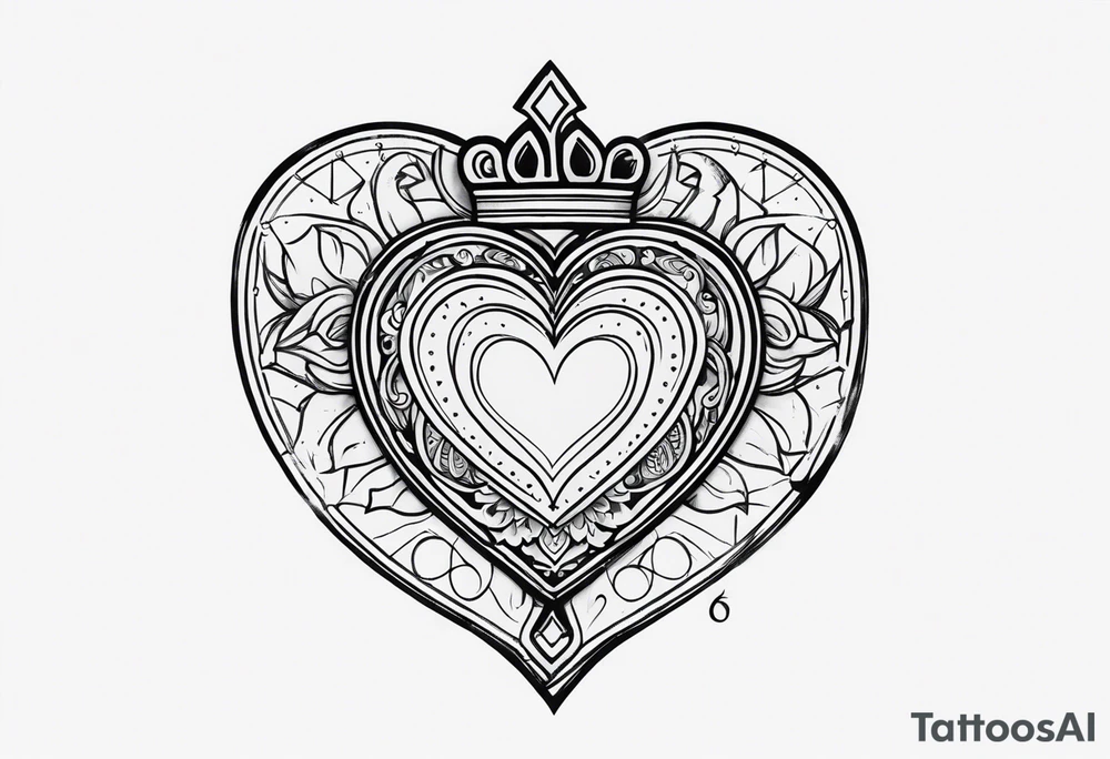Jack of hearts playing card tattoo idea