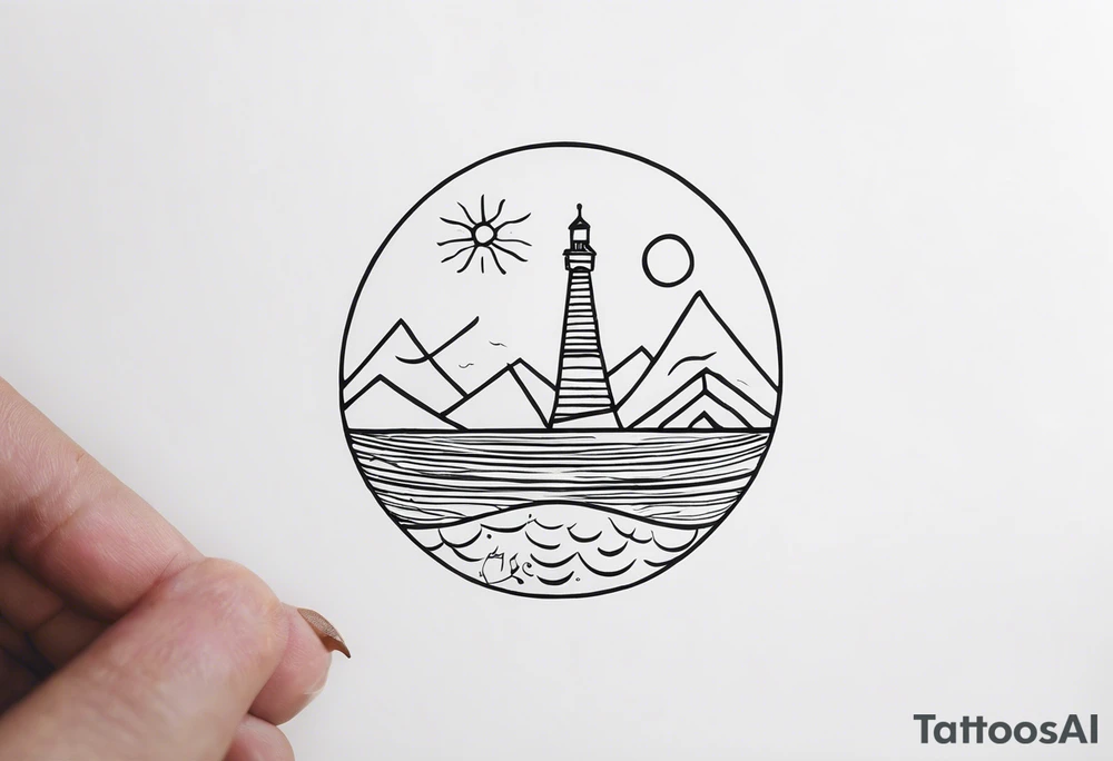a minimalistic, very small, fine line tattoo symbolizing my love to travel the world and explore new cultures while also including a symbol of my roots, my family and friends, who I am very grateful for tattoo idea