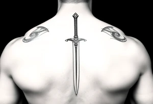 a very powerful Zulfiqar sword underarm tatto tattoo idea