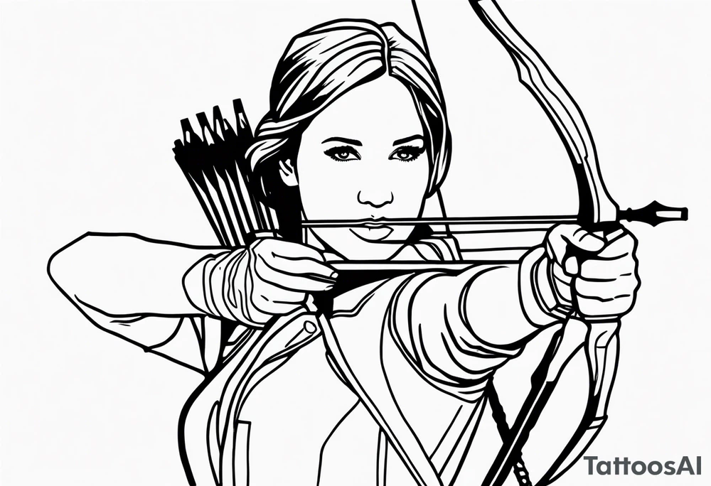 katniss everdeen fineline tattoo idea