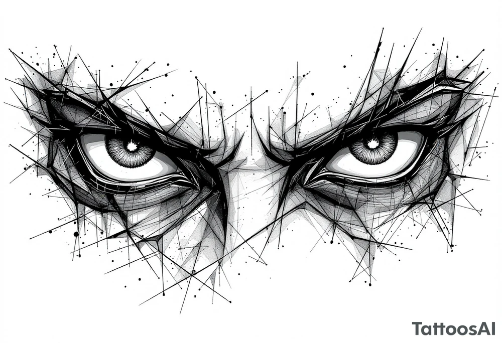 Sleeve of sasuke eyes tattoo idea