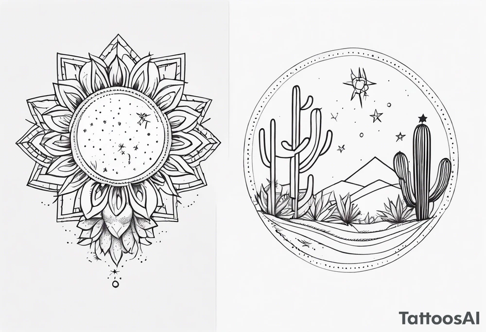 fine line with sun, stars, floral, dots, cactus
. Sternum tattoo tattoo idea