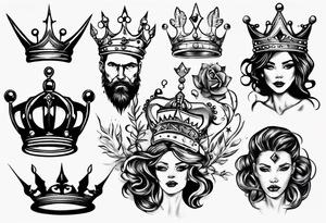 crown tattoo idea
