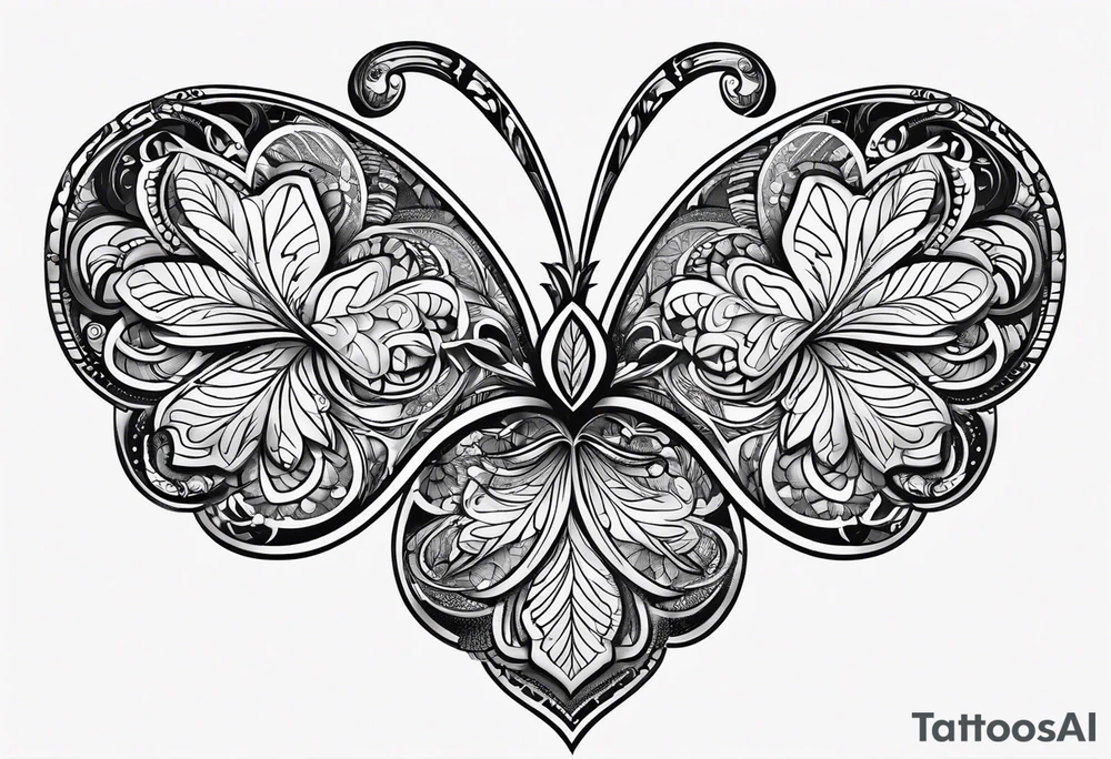4 leaf clover tattoo idea