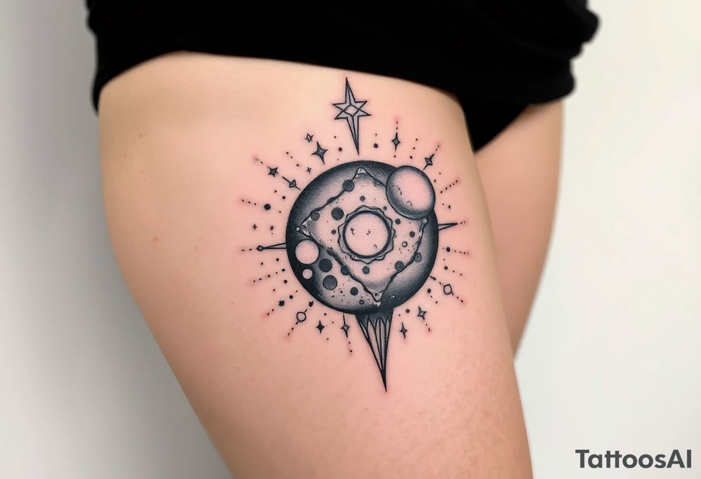 outer space tattoo idea