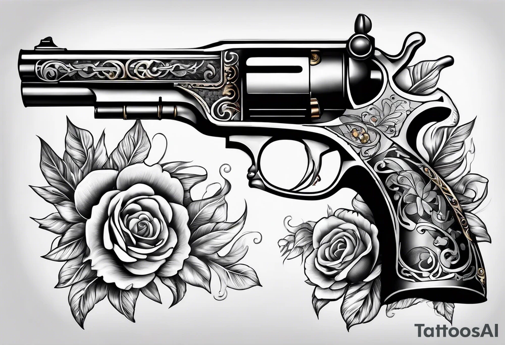 Flintlock pistol tattoo idea