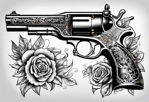 Flintlock pistol tattoo idea