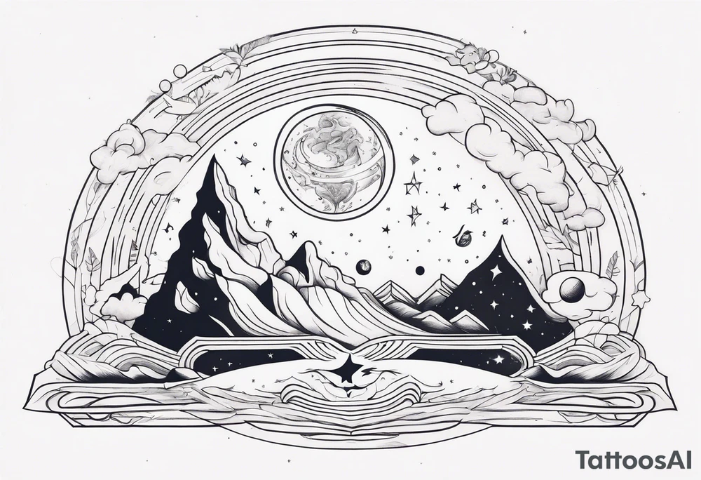 universe vision inside yogi's mind tattoo idea