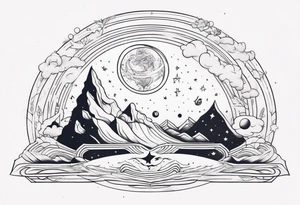 universe vision inside yogi's mind tattoo idea