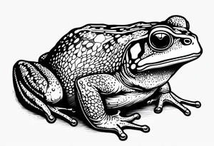 Buff toad tattoo idea