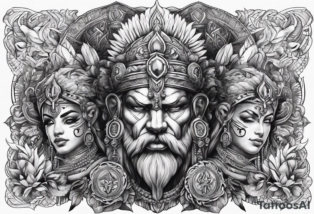 powerfull gods tattoo idea