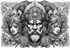 powerfull gods tattoo idea